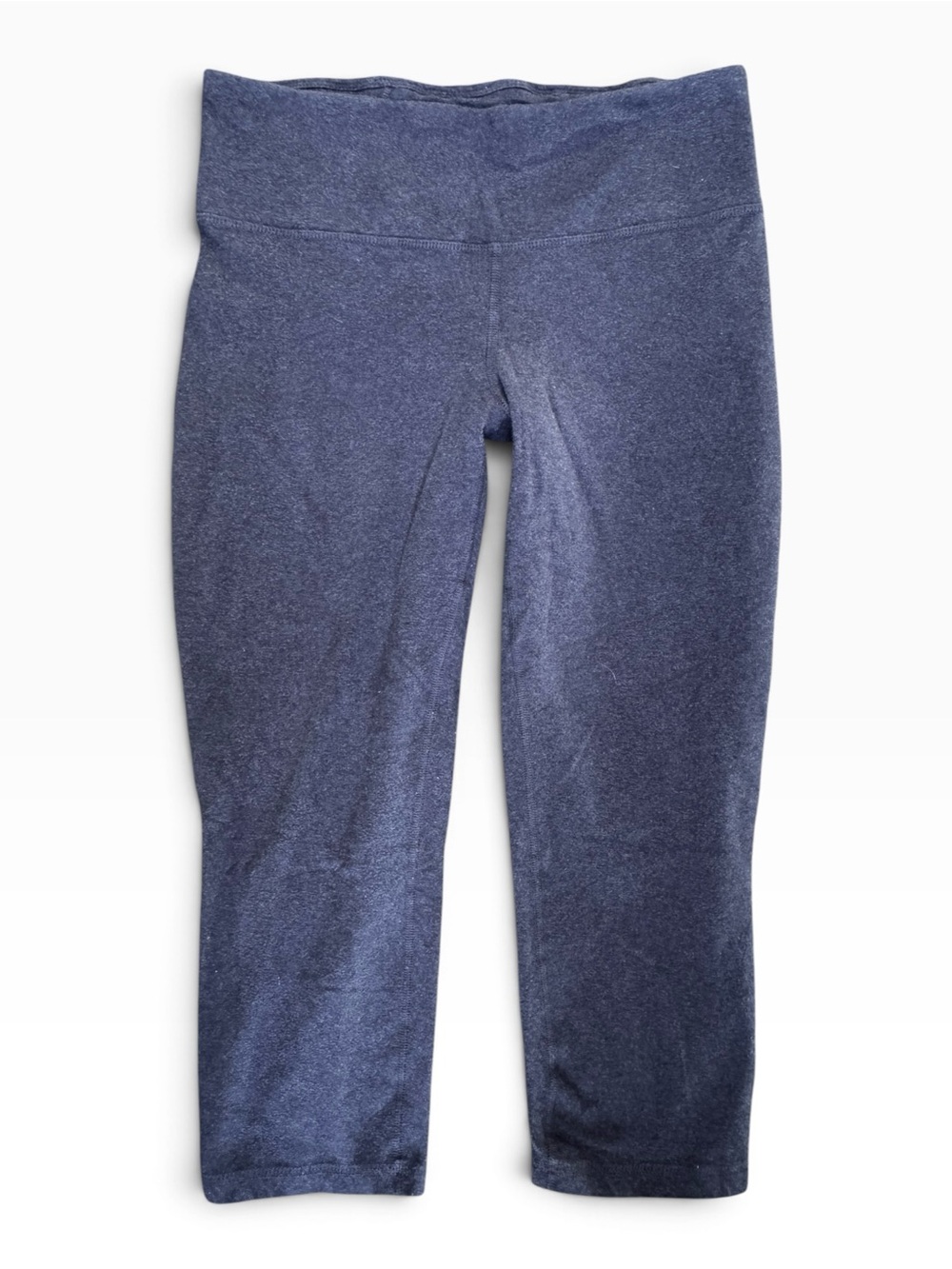Patagonia Women's Navy Cropped Leggings, Organic Cotton Capris, yoga, lounge